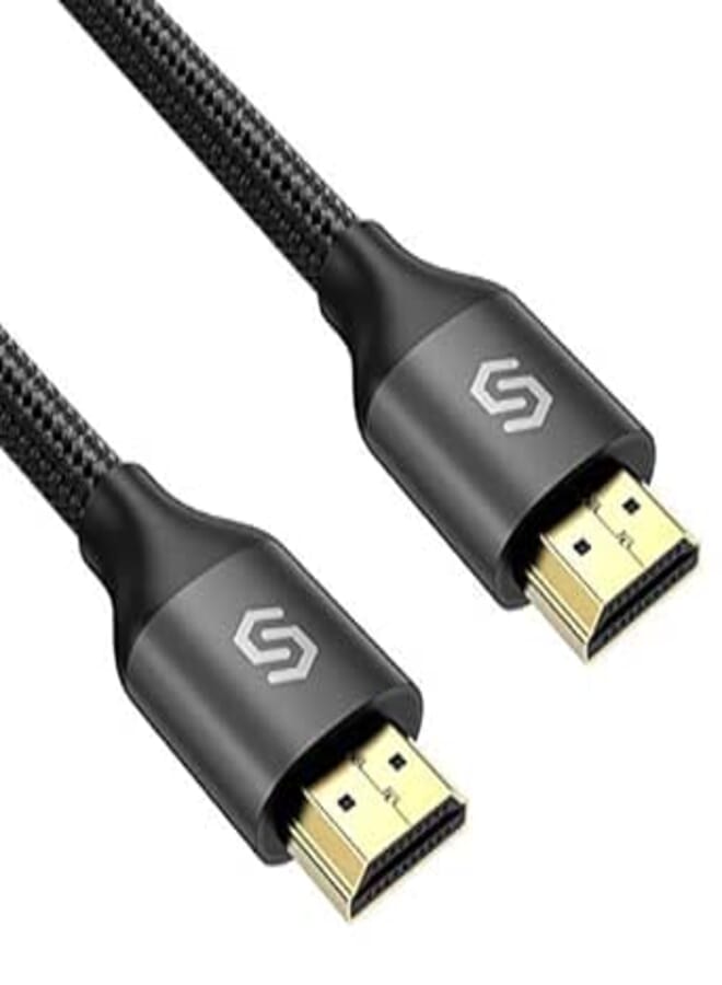 Syncwire HDMI Cable 2M/6.5ft HDMI Lead - 4K High Speed 18Gbps HDMI 2.0 Cable Support Fire TV, Apple TV, Ethernet, Audio Return, Video UHD 2160p, HD 1080p, 3D, PlayStation PS3 PS4 PC - Black